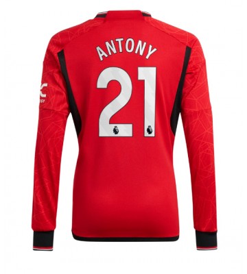 Maillot de foot Manchester United Antony #21 Domicile 2023-24 Manche Longue